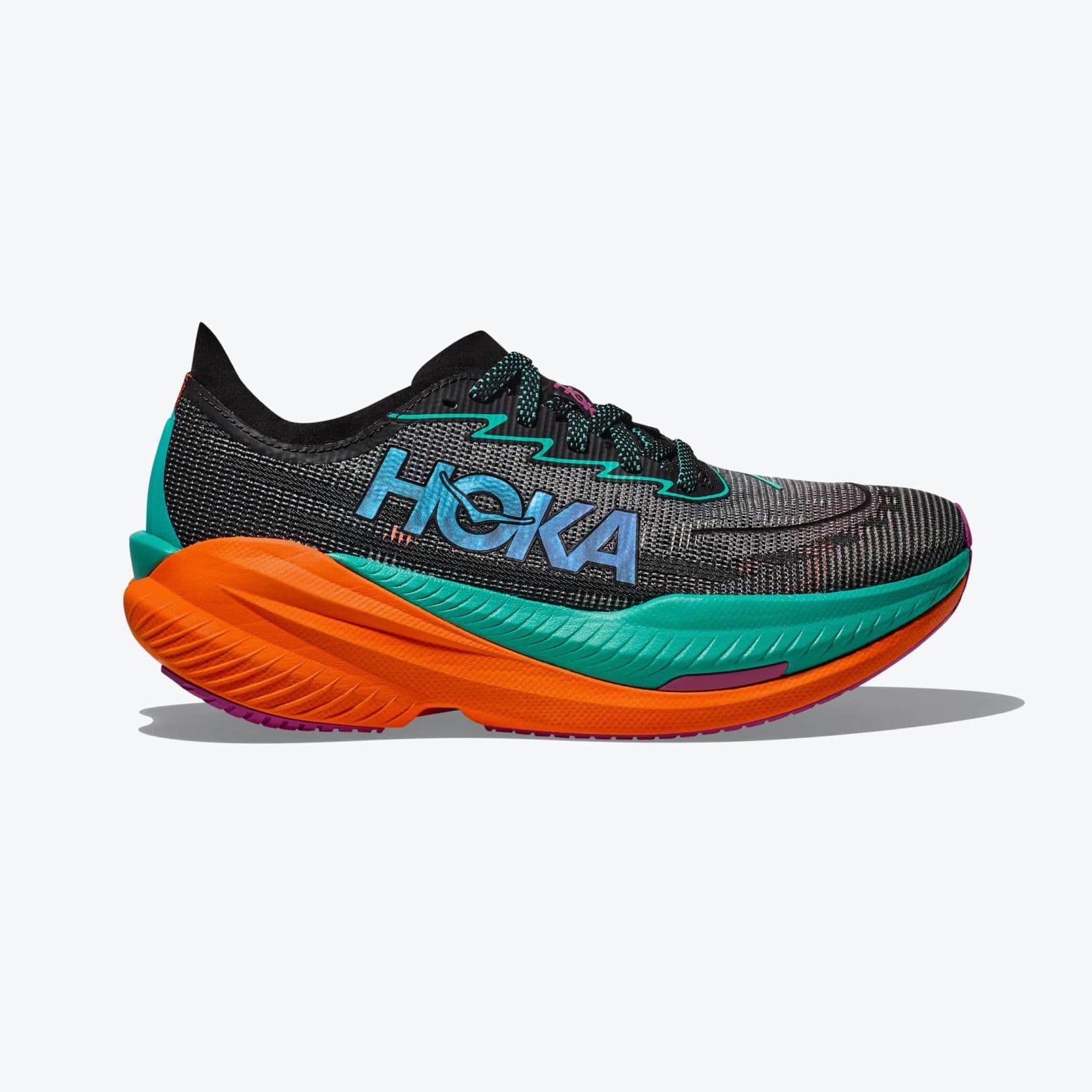 Mach X 2 - Footwear - Hoka - Black, Teal, Orange image