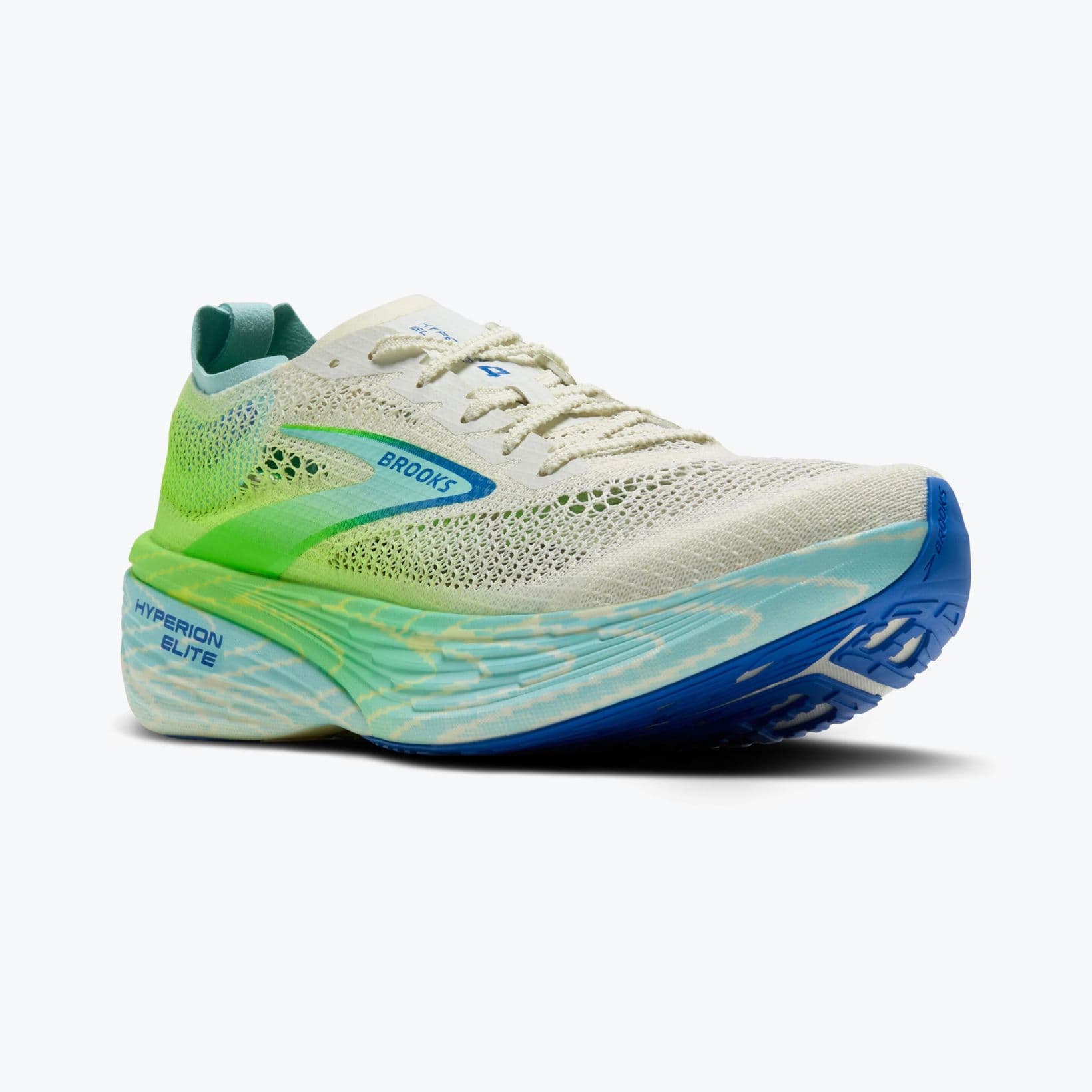 Hyperion Elite 4 PB - Footwear - Brooks - White, Lime, Marine, Teal, Cream image