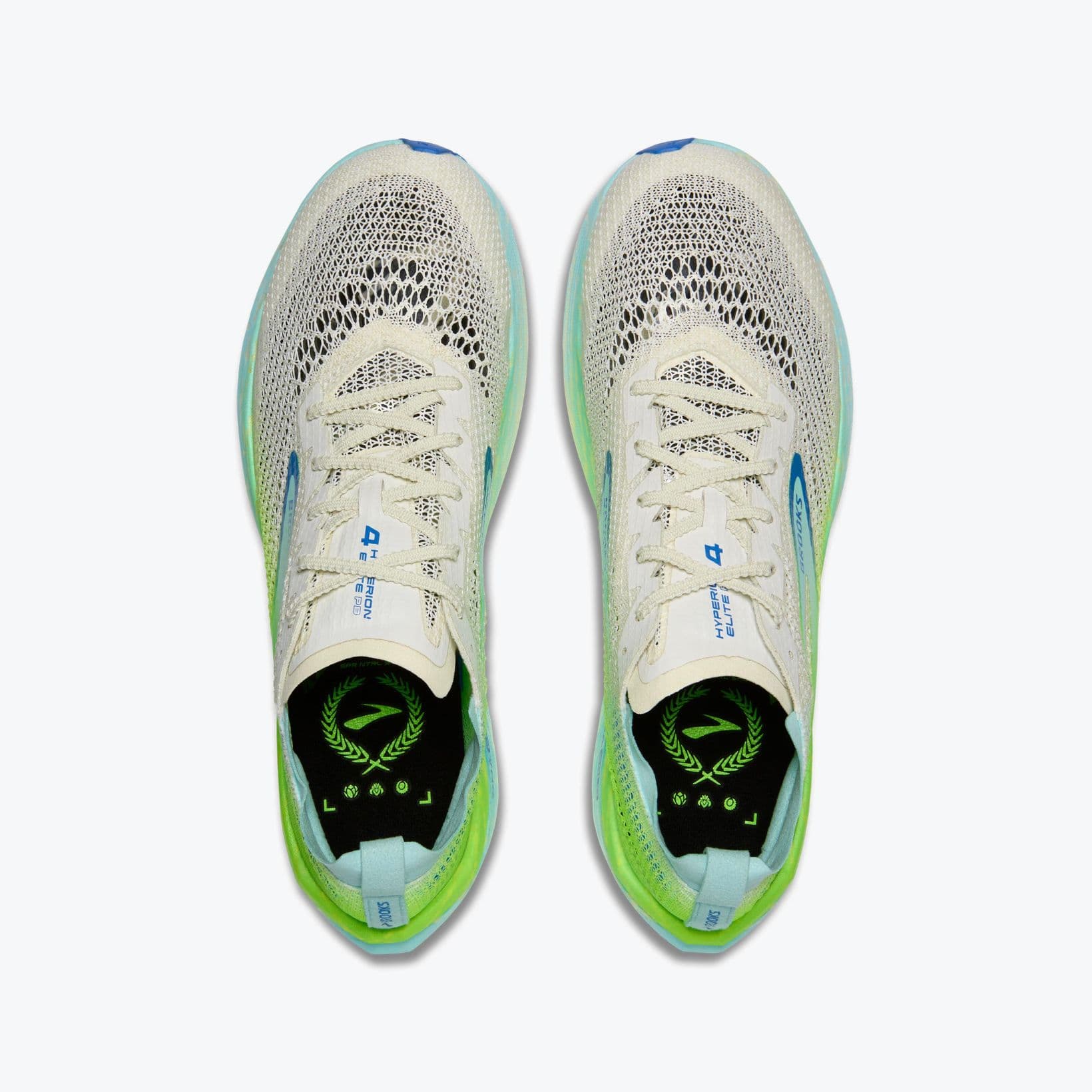 Hyperion Elite 4 PB - Footwear - Brooks - White, Lime, Marine, Teal, Cream image