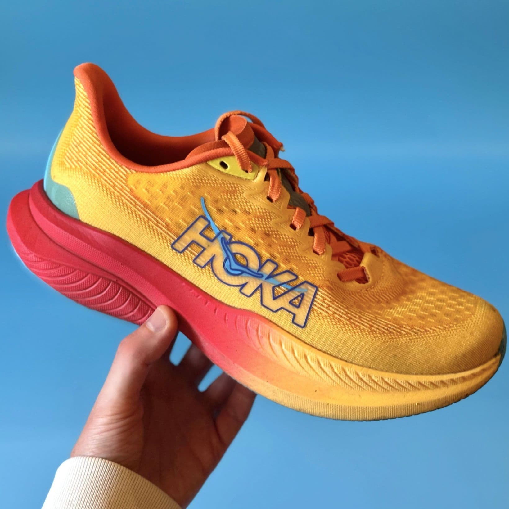 Mach 6 - Footwear - Hoka - Orange, Red, Marine image