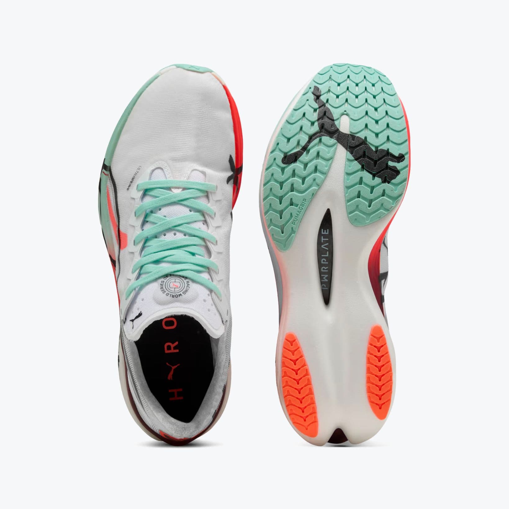 Deviate Nitro Elite 3 - Footwear - Puma - White, Red, Apricot, Teal, Black image