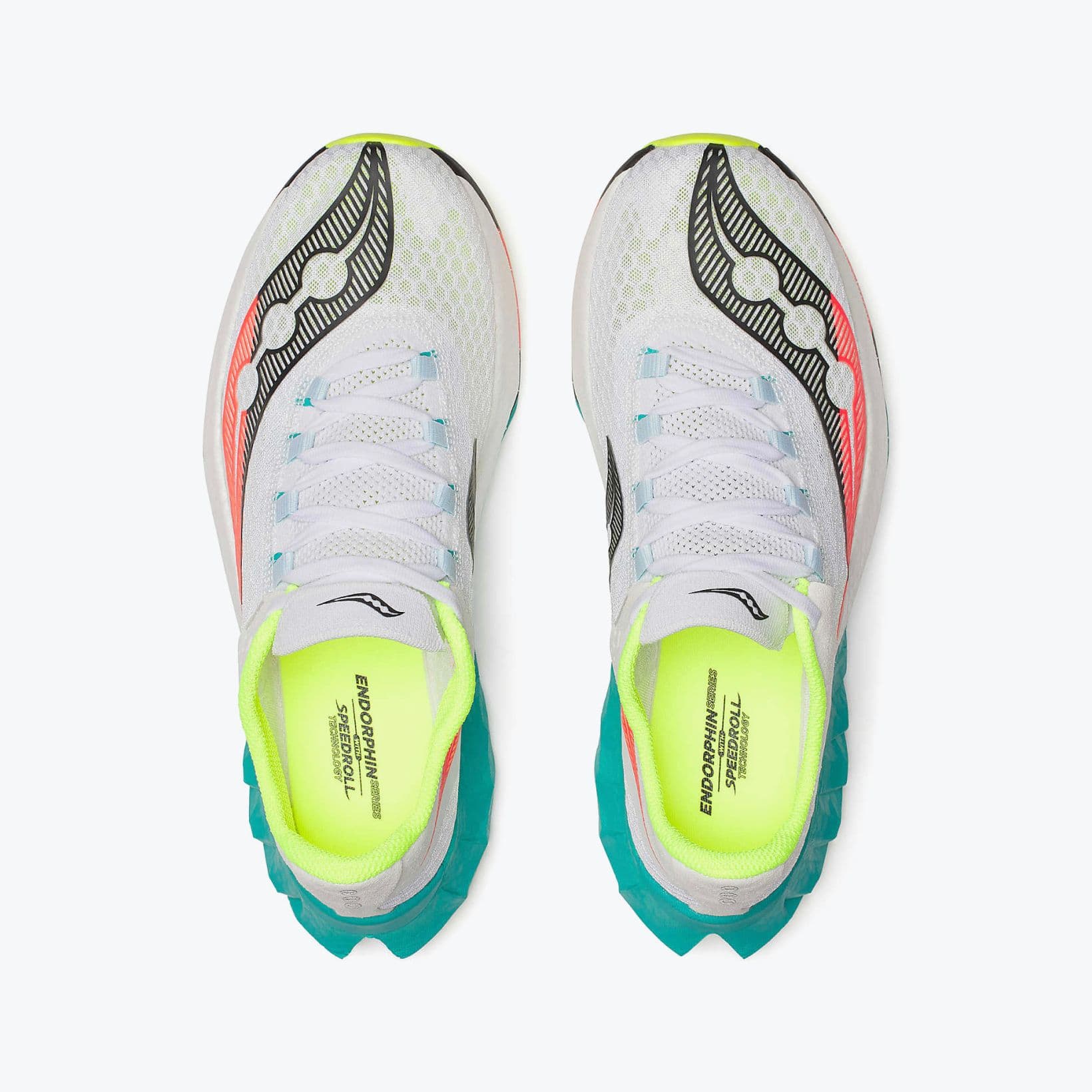 Endorphin Pro 4 - Footwear - Saucony - Teal, White, Lime, Red image