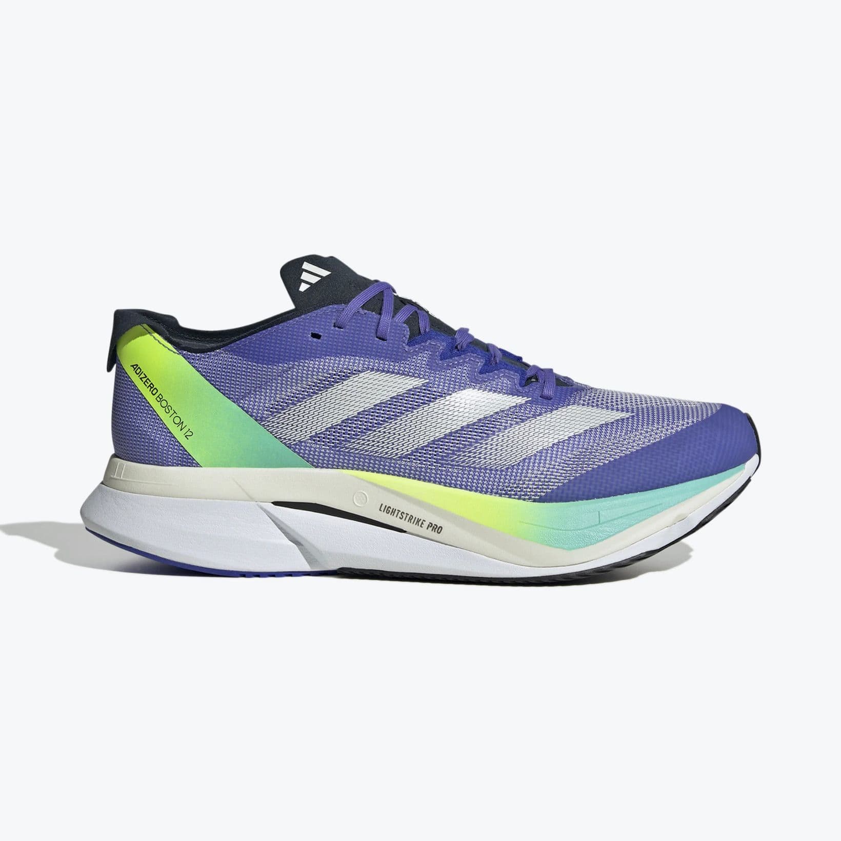 Adizero Boston 12 Shoes - Footwear - Adidas - Purple, Grey, Teal, Lime image