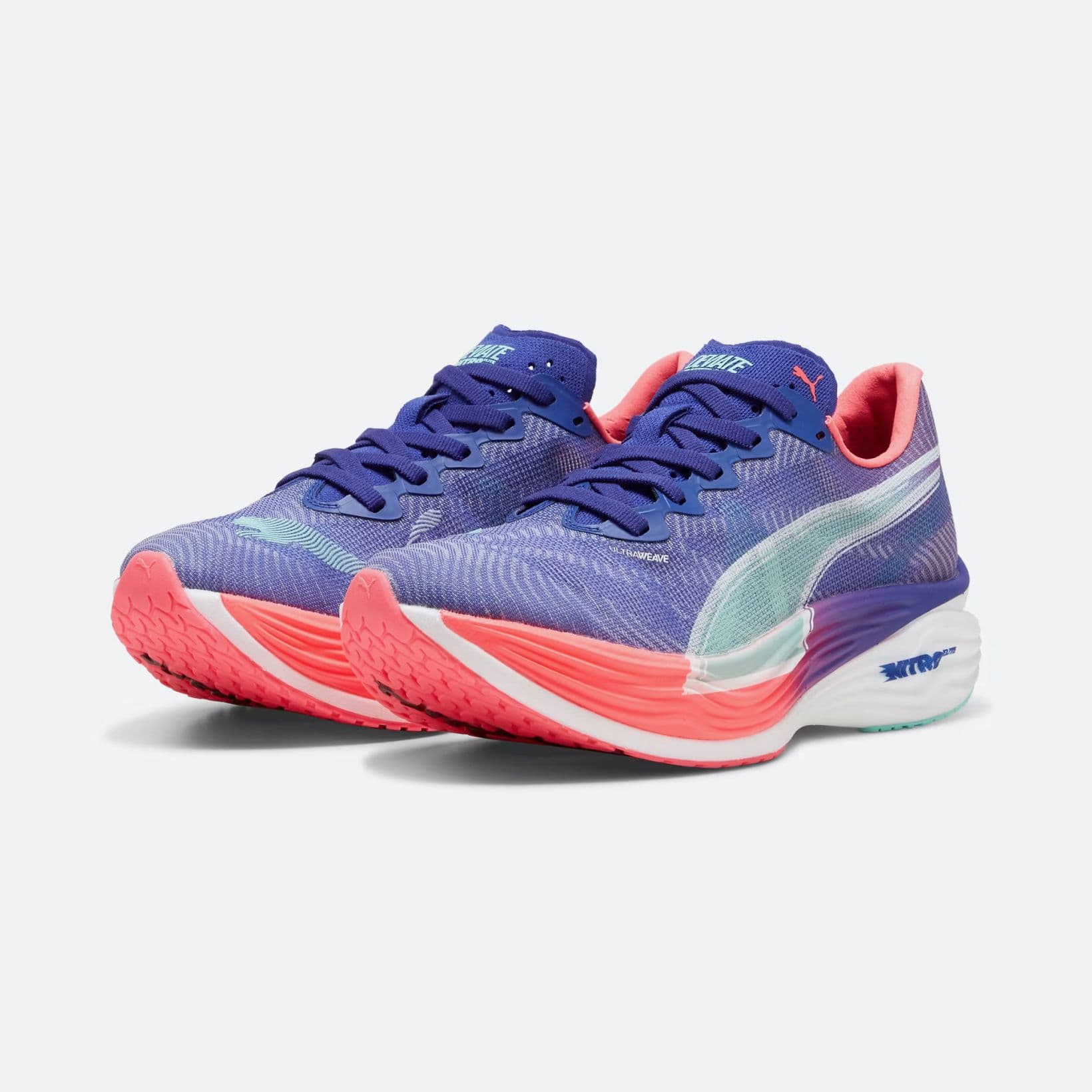 Deviate Nitro Elite 3 - Footwear - Puma - Teal, Purple, Apricot, White image