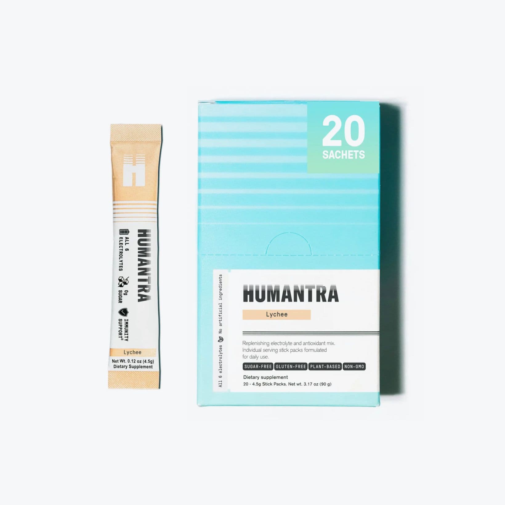 Lychee Electrolyte Sachets - Supplements - Humantra - undefined image