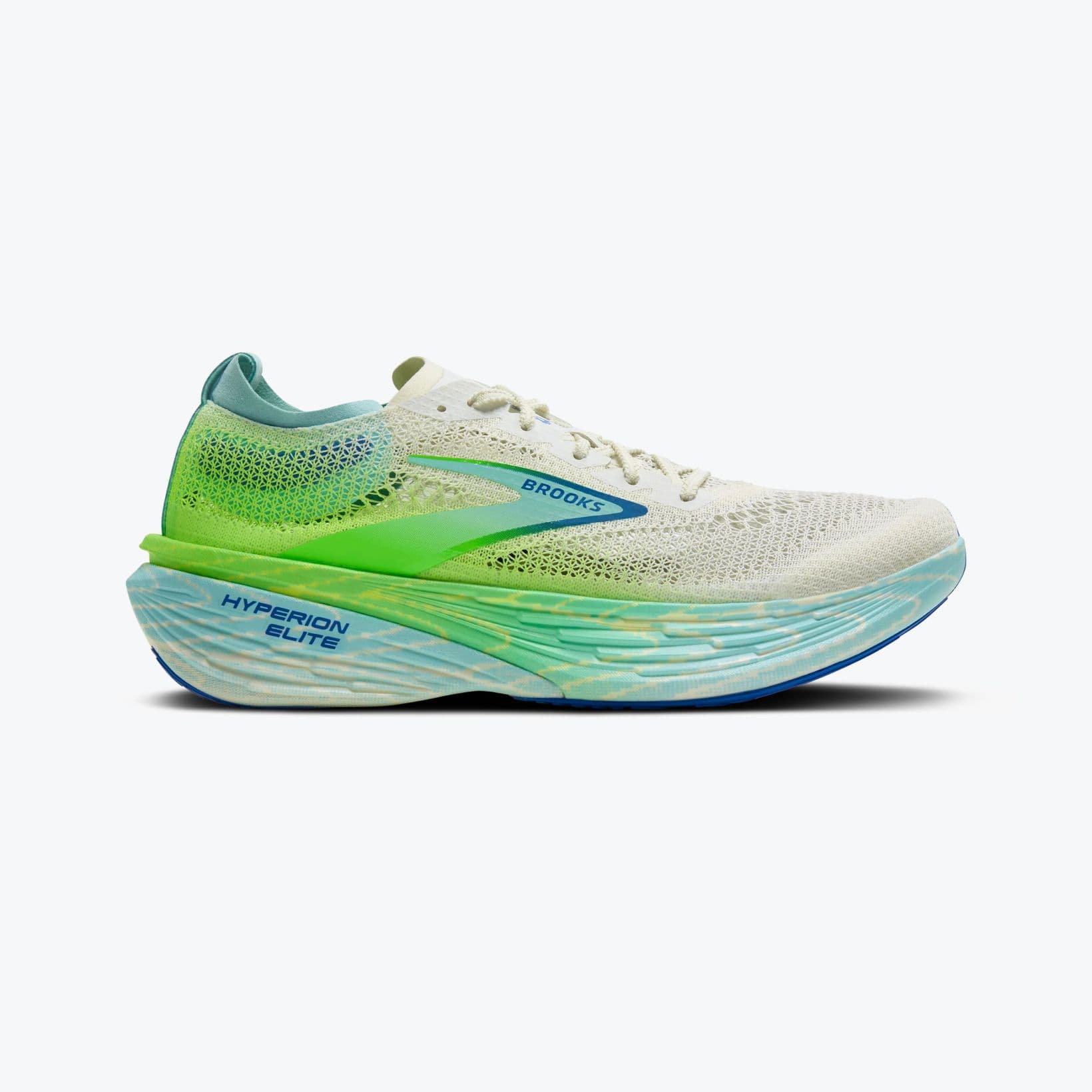 Hyperion Elite 4 PB - Footwear - Brooks - White, Lime, Marine, Teal, Cream image