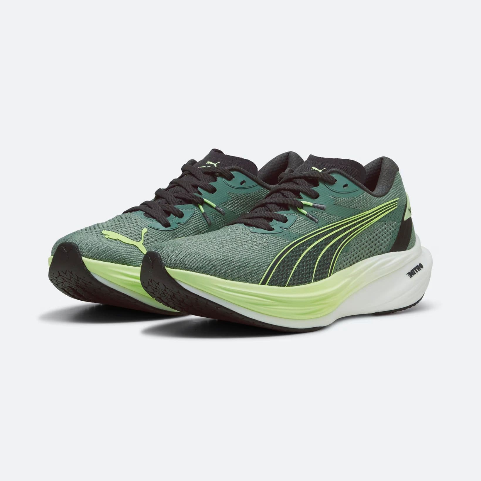 Deviate Nitro 3 - Footwear - Puma - Black, Lime, Eucalyptus, White image