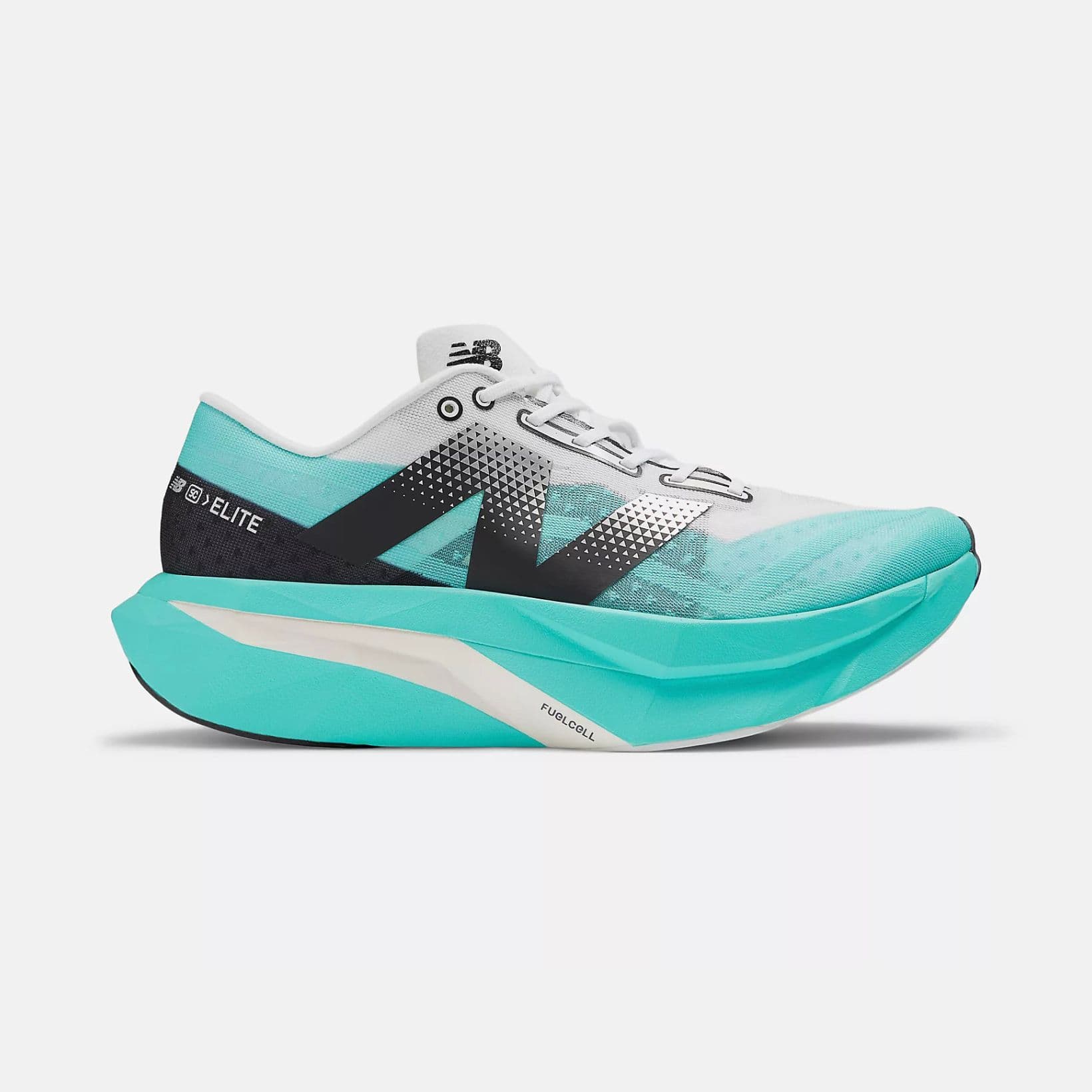 FuelCell SuperComp Elite v4 - Footwear - New Balance - White, Teal, Black image