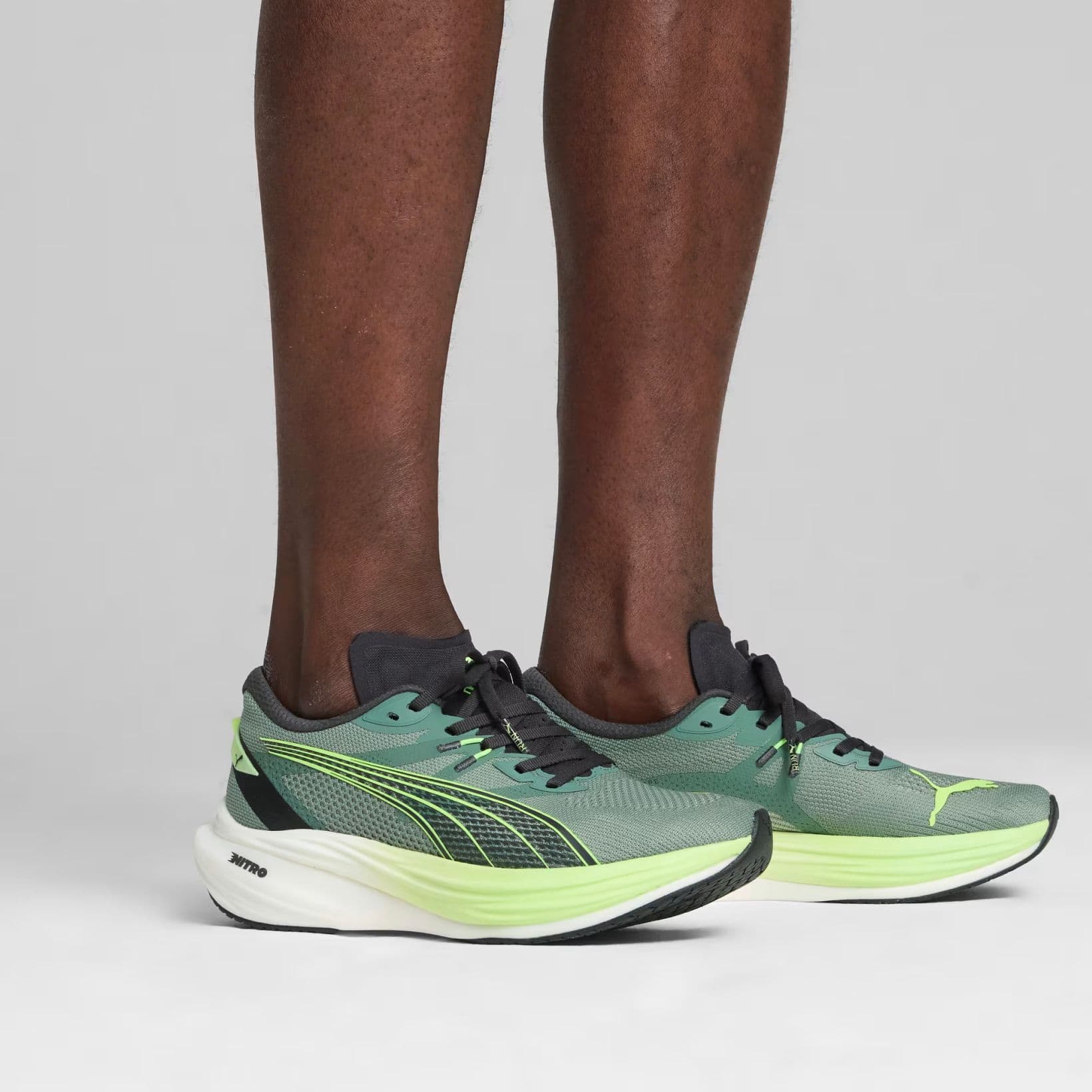 Deviate Nitro 3 - Footwear - Puma - Black, Lime, Eucalyptus, White image