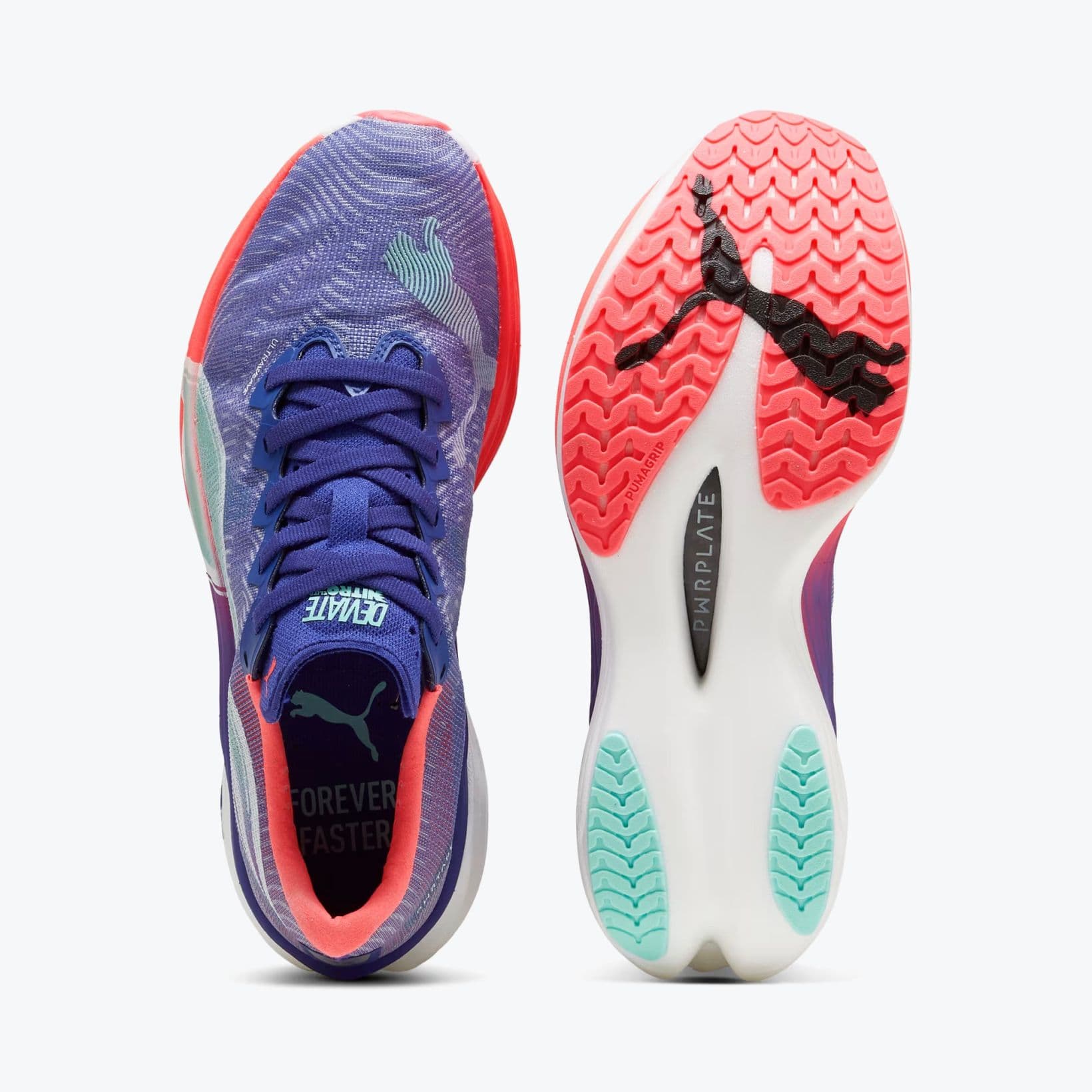 Deviate Nitro Elite 3 - Footwear - Puma - Teal, Purple, Apricot, White image