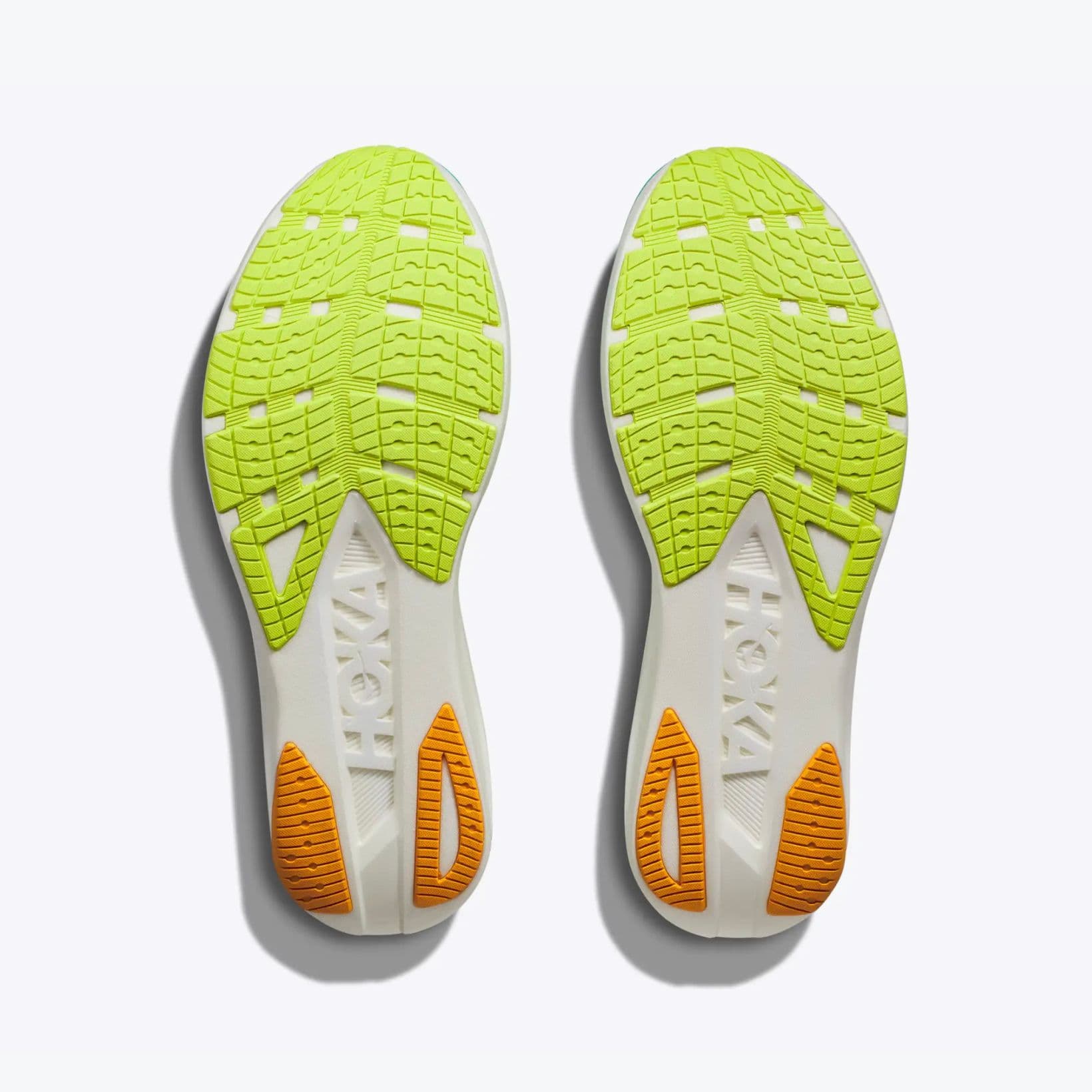 Cielo Road - Footwear - Hoka - White, Lime, Green, Teal image