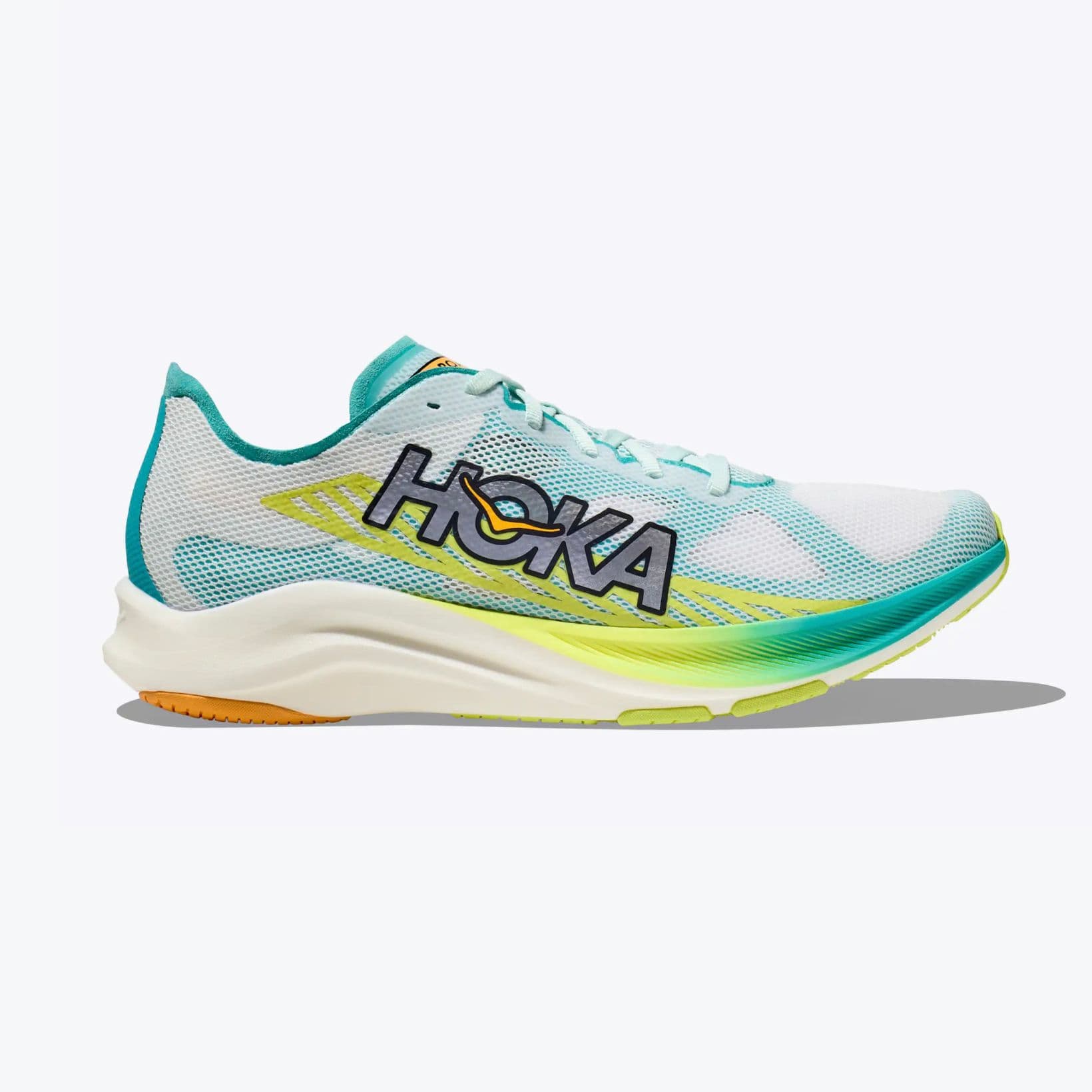 Cielo Road - Footwear - Hoka - White, Lime, Green, Teal image