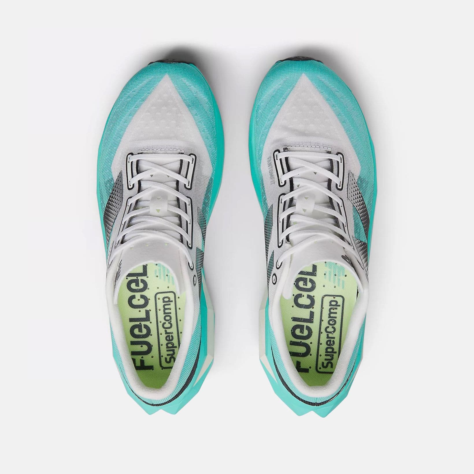FuelCell SuperComp Elite v4 - Footwear - New Balance - White, Teal, Black image
