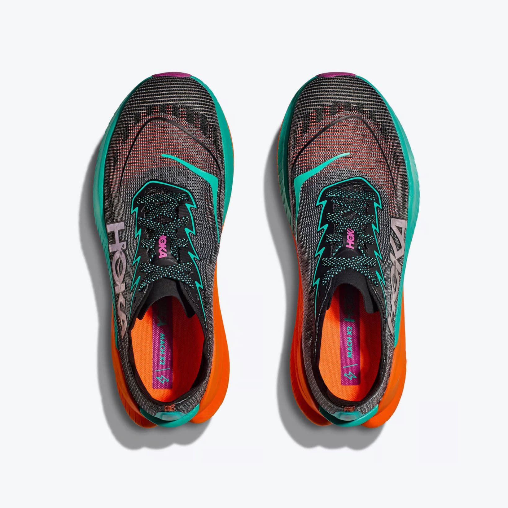 Mach X 2 - Footwear - Hoka - Black, Teal, Orange image