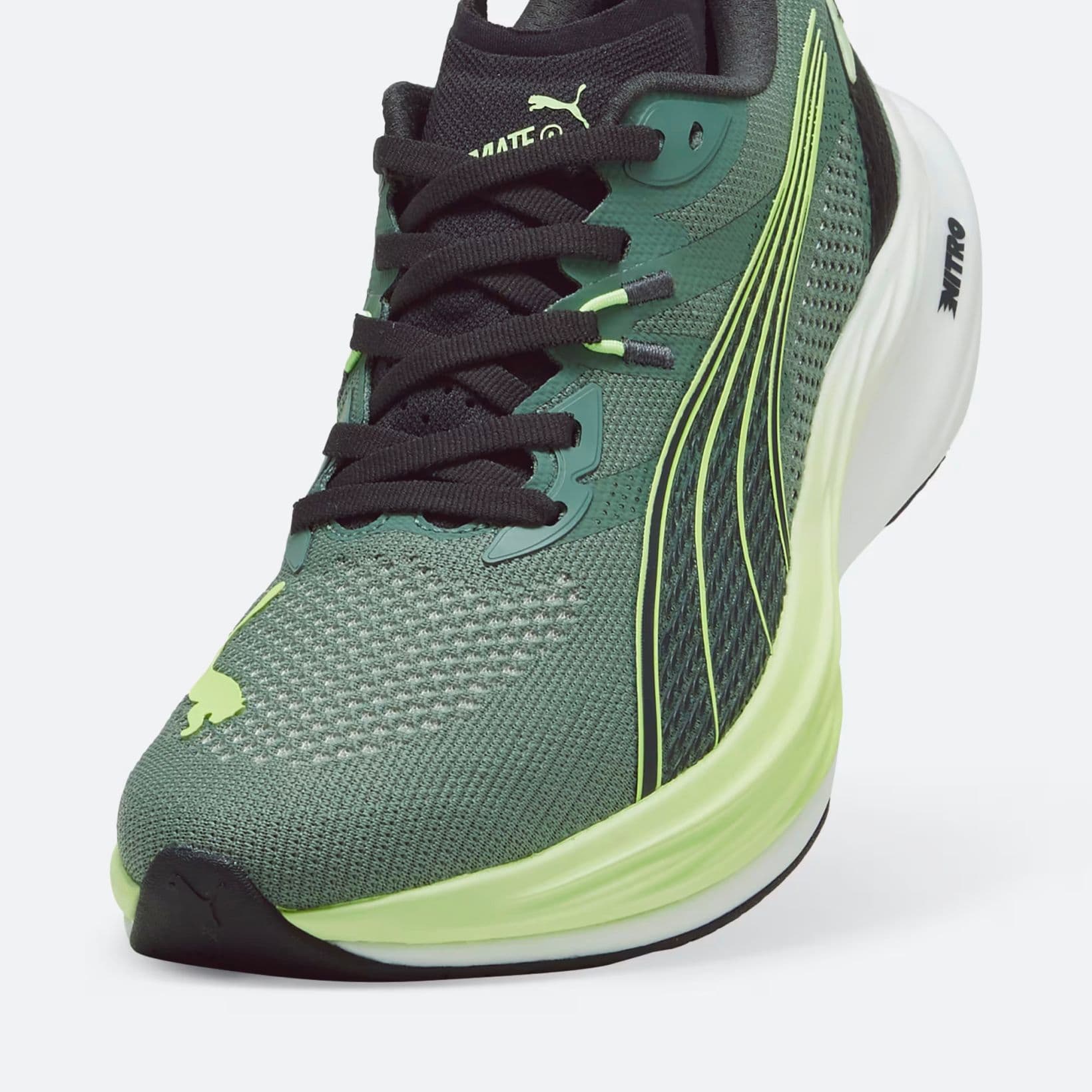 Deviate Nitro 3 - Footwear - Puma - Black, Lime, Eucalyptus, White image